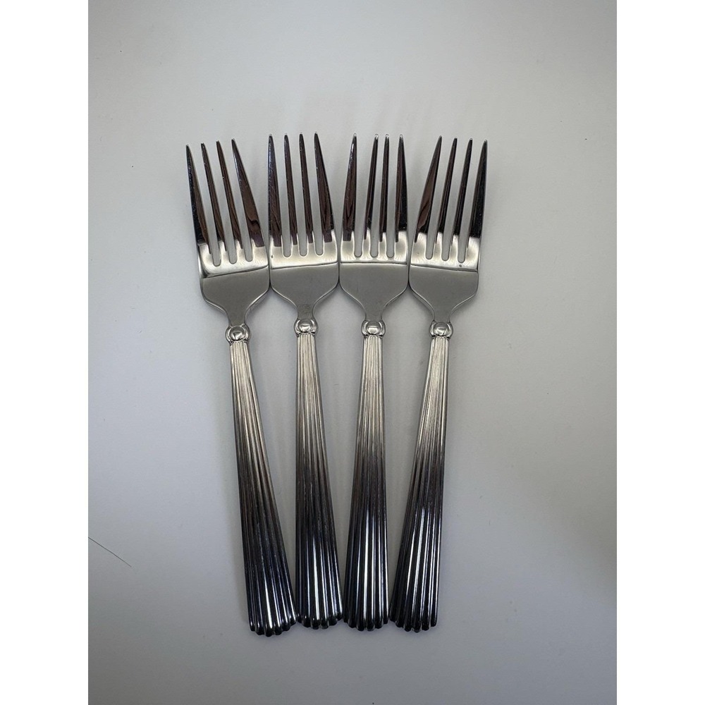 Waterford Carleton Stainless Salad Forks Set of 4 18/10 China